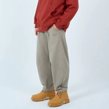 【Herschel】 中性腰繩可調休閒長褲-中卡其/黑 H5551501