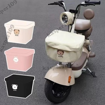 ×車筐網罩× 新款電瓶車車籃置物神器可愛防漏防塵防曬車筐包車籃罩衣收納包免運⚡