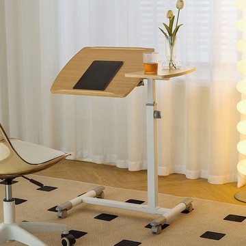 免運 折疊桌 升降桌 電腦桌 床邊桌 林氏家居邊幾沙發折疊桌子可移動角幾家用收納桌氣動升降桌BG048 八折下殺 特價出 快速出貨