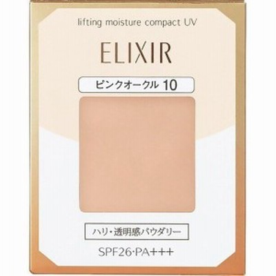 エリクシールシュペリエル リフティングモイスチャーパクトUV ピンクオークル10 レフィル SPF26/ 9.2g （資生堂）