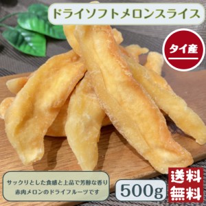 ドライ ソフト メロン スライス 500g メール便 送料無料 赤肉メロン カンタロープ※出荷納期案内画像を必ずご確認ください