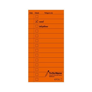 【Midori】TO DO MEMO（橘紅） TAAZE讀冊生活網路書店