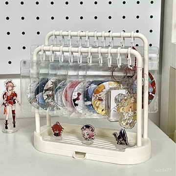 夏季新品✨高顔值 好物收納架 ins風 迷你吧唧立牌 展示架 桌麵簡約首飾擺件