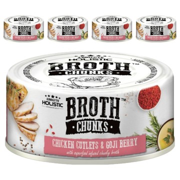 ABSOLUTE HOLISTIC 全齡貓 主食貓罐  嫩鮮雞 + 養生枸杞  80g  5罐