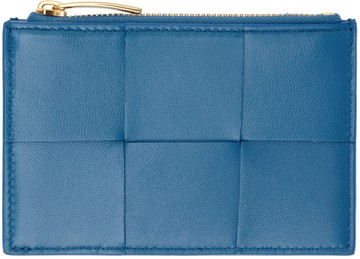 Bottega Veneta 蓝色 Cassette Zippered 卡包