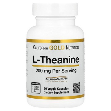 California Gold Nutrition, L-茶氨酸，含 AlphaWave®，200 毫克，60 粒素食膠囊