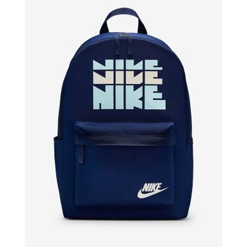 NIKE 耐吉  男 女 後背包 藍色系-NK HERITAGE BKPK-RETRO PACK-HV6614492