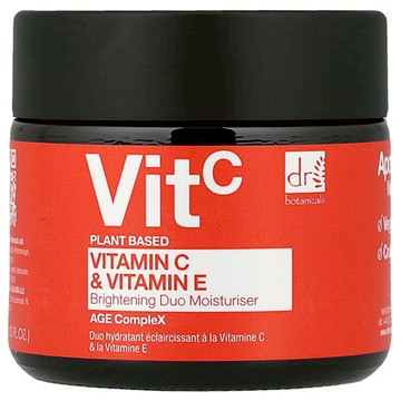 Dr. Botanicals, 維生素 C 和維生素 E，潔白雙重保濕霜，2 液量盎司（60 毫升）