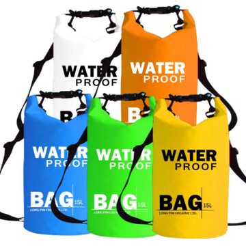 LONGPIN 超輕量漂浮防水圓桶收納包/漂流袋-15L