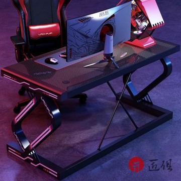 碳纖維X加固升級版電競桌 加厚環保材質 100x60x75CM 電腦桌 電競桌  辦公桌 工作臺 升級版