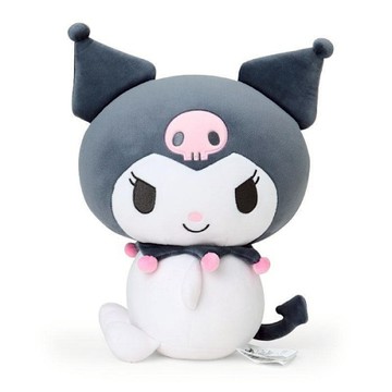 【震撼精品百貨】酷洛米_Kuromi~日本SANRIO三麗鷗 酷洛米絨毛玩偶安全帶靠墊-側坐款*54809