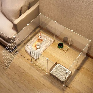 寵物圍欄狗狗貓籠子小型室內幼貓捕貓柵欄隔離門欄中小型犬收納柜