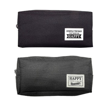 HAPPY 四方筆袋-簡單快樂/享受快樂