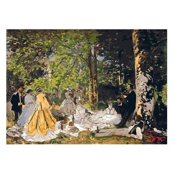 ArtLife 藝術生活 數字油畫DIY 莫內 草地上的午餐 65 x 50cm  1個