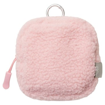 ekax 毛毛小方包 聚酯纖維 五金  初戀粉  90 x 90 x 45mm