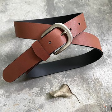 皮帶訂製/落葉棕