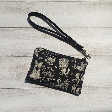 可愛狗狗拉鍊鑰匙包 零錢包