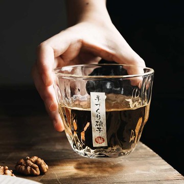 免運 可開票  北歐ins餐廳家用日式耐熱玻璃茶杯威士忌酒杯高顏值品茗水杯