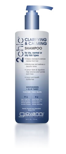Giovanni 2chic Clarifying & Calming Shampoo Wintergreen & Blue Tansy 24 fl oz