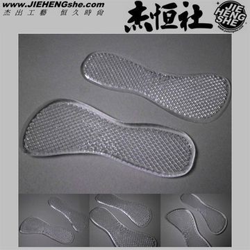 JHS杰恆社鞋墊款106舒適女對一矽膠七分墊高跟鞋鞋墊四分之三鞋墊透明鞋墊按摩鞋墊一對