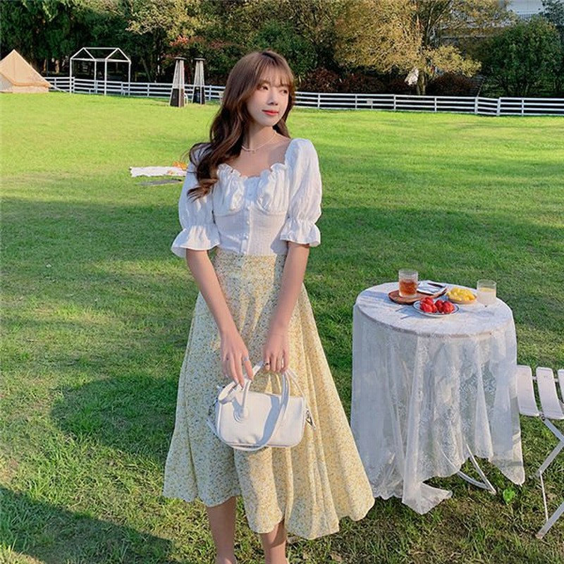 スカート 半袖 レディース フレア ス パーティー ドレス 夏スカート 花柄 ビーチスカート ワンピース 通販 Lineポイント最大get Lineショッピング