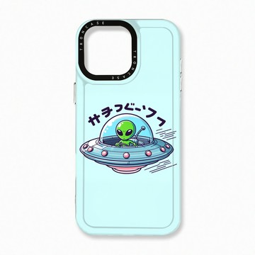 iPhone 16 Pro Max 殼 TRON IPhone 16 Pro Max ET飛碟外星人系列 太空殼 透黑款 手機殼