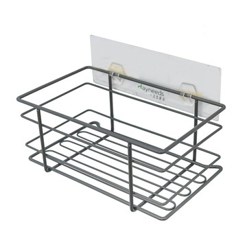 【dayneeds】一次性透明雙勾搭鐵線長方籃