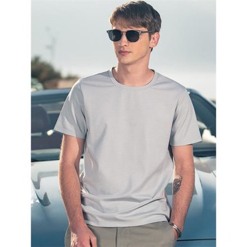 男士涼感冰絲棉短袖T恤夏季純色半袖內搭絲光棉T恤休閑百搭上衣