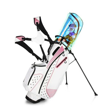 新款 高爾夫球包支架包 女士防水超纖皮輕便球桿包