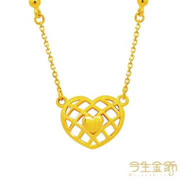 【今生金飾】甜心派項鍊 黃金項鍊