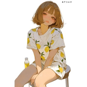 【8 月新品】07-139-0273 人物貼紙 簡約夏日女子