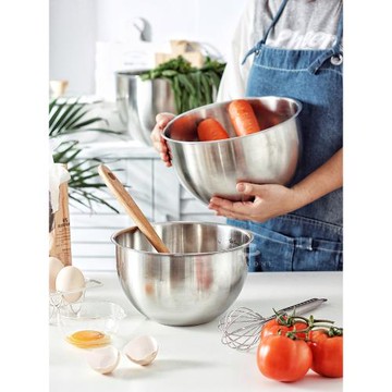FOSSLANG 加厚高品質18-10不銹鋼揉面和面打發奶油打蛋盆