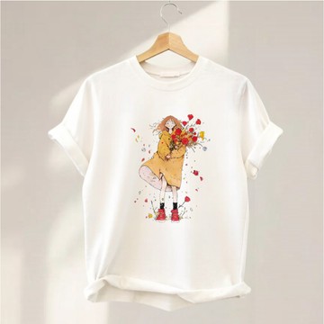 免運 可愛純棉t-shirt 短t 夏季短袖 女T 女生t恤 寬鬆短袖T恤女 oversize大尺碼 短袖上衣 2649