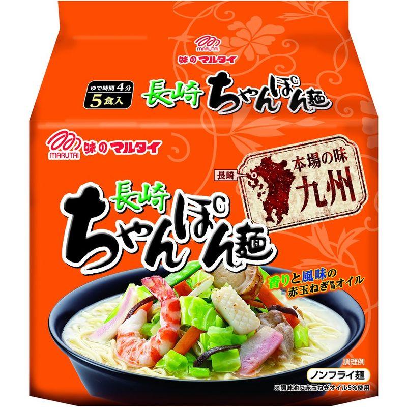 マルタイ 本場の味 九州長崎ちゃんぽん麺 84g x 5食入