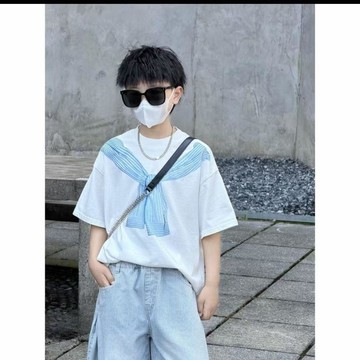 【小悅居】兒童短袖t恤趣味印花男童裝男孩新款夏季潮流純棉卡通夏裝中大童