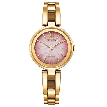 CITIZEN 星辰錶EM0809-83Z 淑女時尚光動能腕錶/粉紅面28mm｜樂天全館特惠中★指定刷卡回饋10%