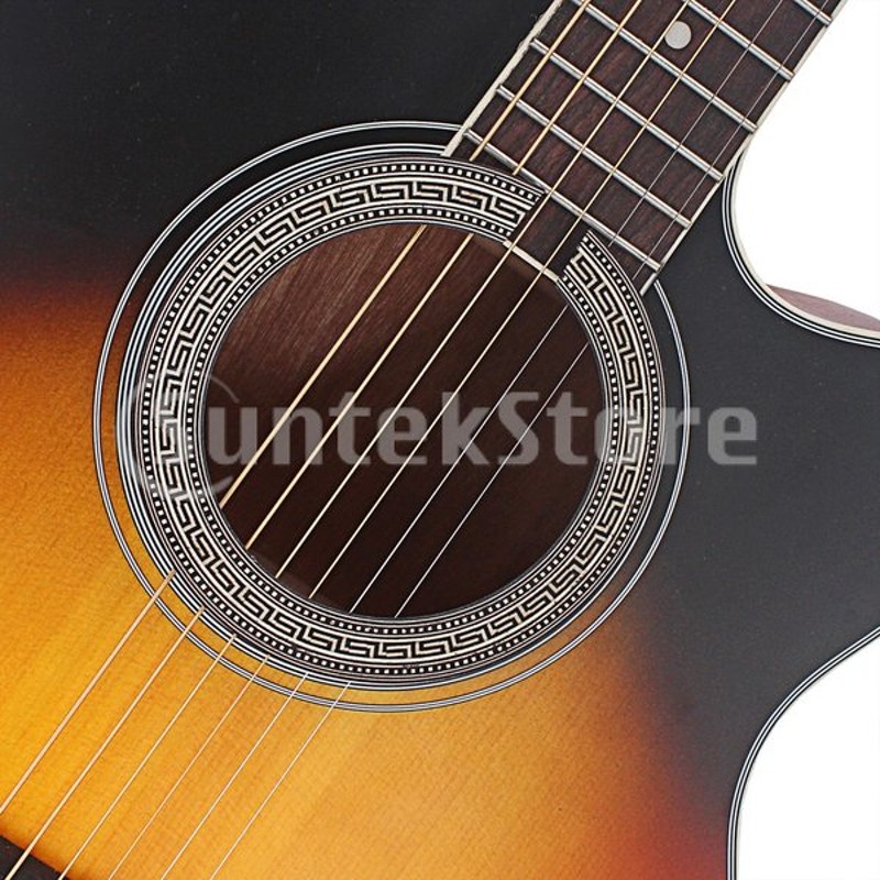 ギターアクセサリーのためのウッドギターサウンドホールロゼットギターステッカー 通販 Lineポイント最大0 5 Get Lineショッピング