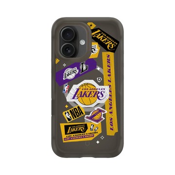 iPhone 16 AirX 本質黑 - NBA - 拼貼系列-洛杉磯湖人 L.A. Lakers - Collage