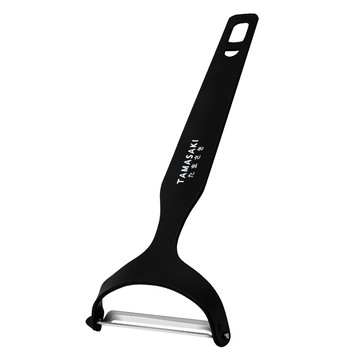 TAMASAKI 瑞典廚房 Y型不鏽鋼削皮刀 18cm  黑色  1支
