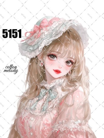 original sticker no.5151 人物貼紙 原創貼紙 原創人物貼紙 裝飾貼紙 cotton melody