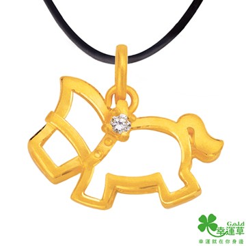 幸運草 先馳得點 純金墜飾