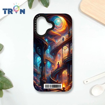 TRON IPHONE 16 樓梯與少女 防摔 MAGSAFE 磁吸 太空載具殼 透白 手機殼