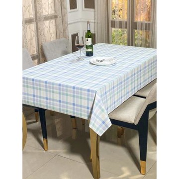 進口pvc防水免洗桌布長方形格子小清新田園餐桌布茶幾布家用臺布
