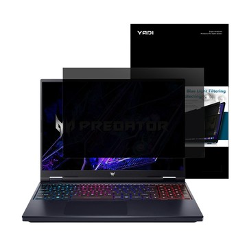 YADI 亞第 插卡隱貼 水之鏡防窺片 Acer PREDATOR HELIOS NEO 16 PHN16-72-5984專用 16吋  1個  透黑色