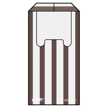 A Plastic Project 咖啡線條  11.5x8.6cm 550ml  1個