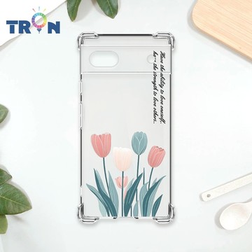 TRON GOOGLE Pixel 7A 小清新花朵透明殼 四角防摔 軟殼 手機殼