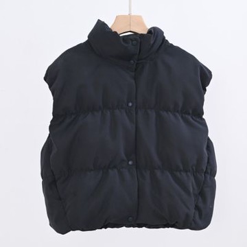 [巴黎精品] 現貨+預購 頂級真羽絨外套90%鴨絨羽絨衣秋冬外套保暖上衣大碼休閒女裝-立領背心3色a1mj39