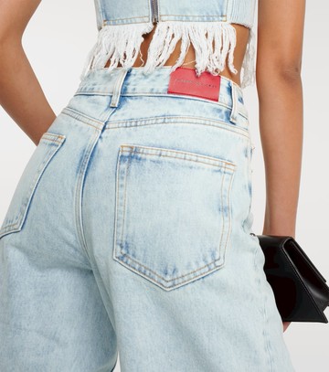 Alessandra Rich Embellished straight jeans