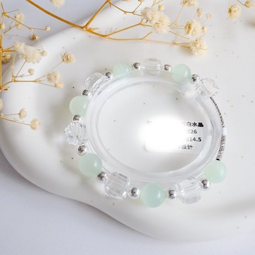 盛夏與你與海風丨綠紋石白水晶丨綠度母靈氣能量丨彌雅原創設計