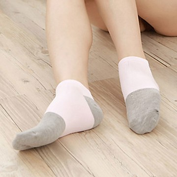 【源之氣】竹炭船型襪/女 粉+灰 6雙組 RM-30003